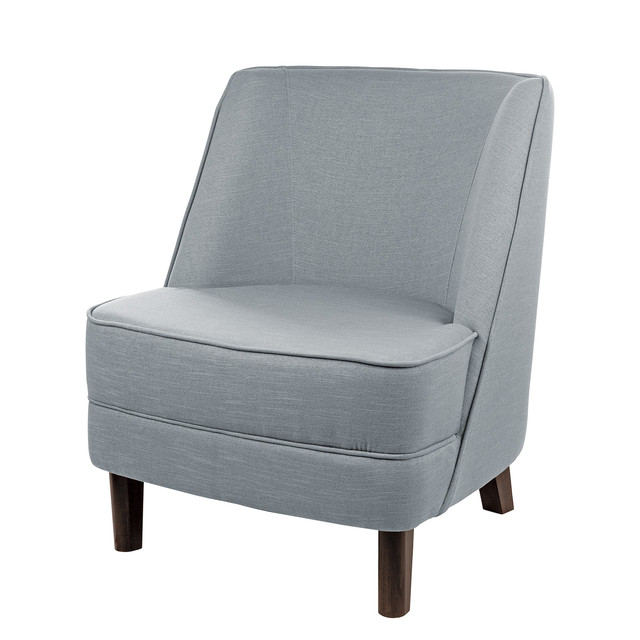 DAVE scaun, aspect de in, menta, picioare de lemn h.81 cm aspect